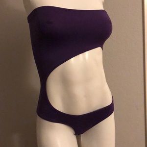 Indah one piece bathing suit with cut out